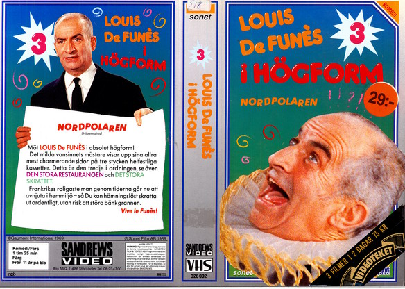 326 002 LOUIS DE FUNES I HÖGFORM 3 (VHS)