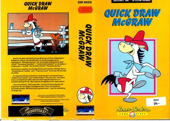 QUICK DRAW McGRAW (Vhs-Omslag)