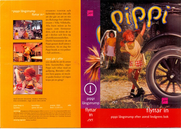 PIPPI FLYTTAR IN (VHS)
