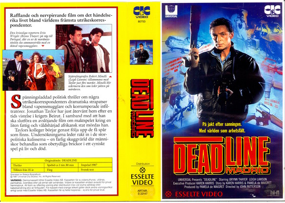 DEADLINE MADRID (Vhs-Omslag)