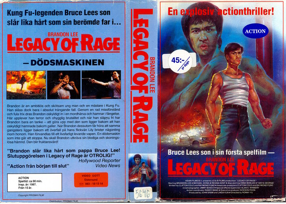 LEGACY OF RAGE (VHS)