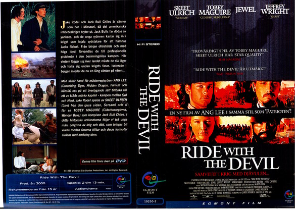 RIDE WITH THE DEVIL (VHS)