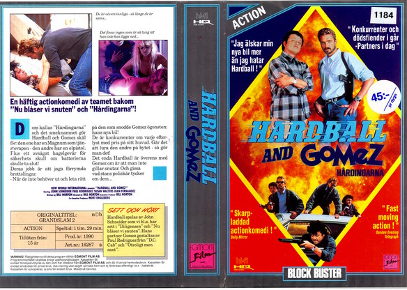 16287 HARDBALL AND GOMEZ 2 hårdingarna (VHS)