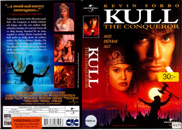 KULL - THE CONQUEROR (vhs-omslag)