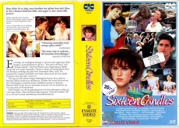 11653 SIXTEEN CANDLES  (VHS)