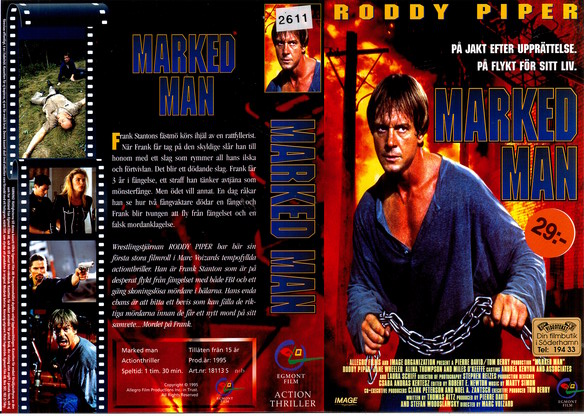 MARKED MAN (Vhs-Omslag)