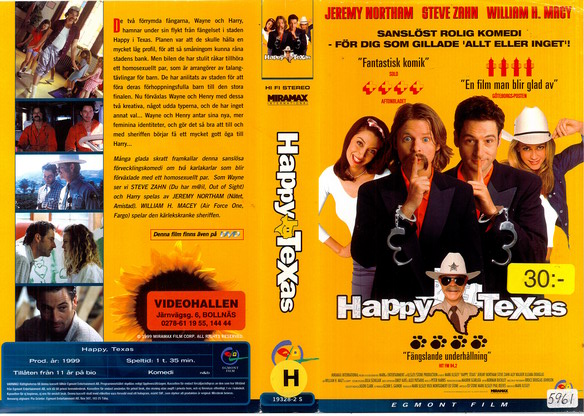 HAPPY TEXAS (Vhs-Omslag)