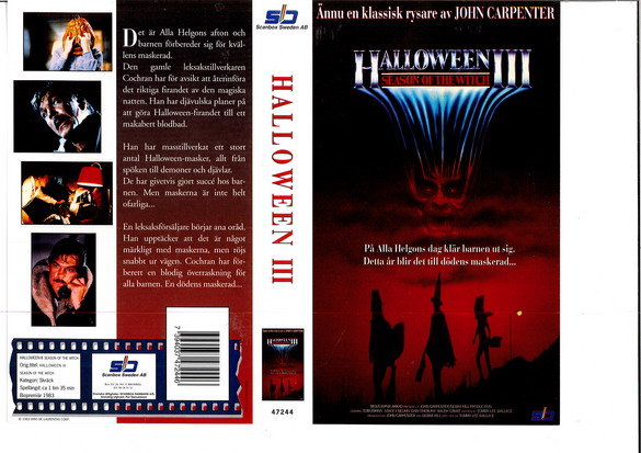HALLOWEEN 3 (VHS) ny