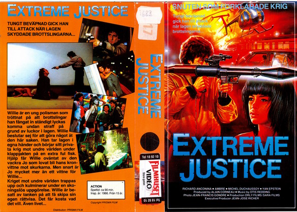 EXTREME JUSTICE (VHSomslag)