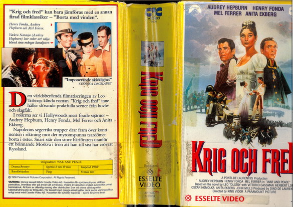 21053 KRIG OCH FRED (VHS)