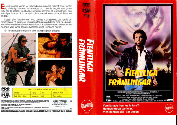 FIENTLIGA FRÄMLINGAR (vhs-omslag)
