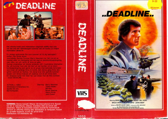 1033 DEADLINE (VHS)