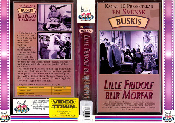 LILLE FRIDOLF BLIR MORFAR (VHS)