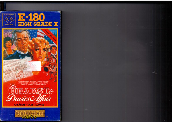 AFFÄREN HEARST & DAVIES (vhs)pappask