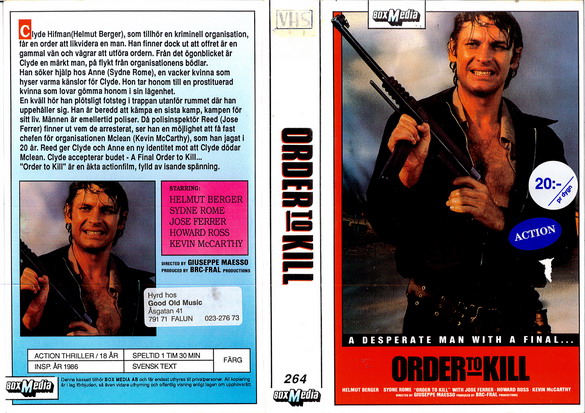 264 Order To Kill (VHS)