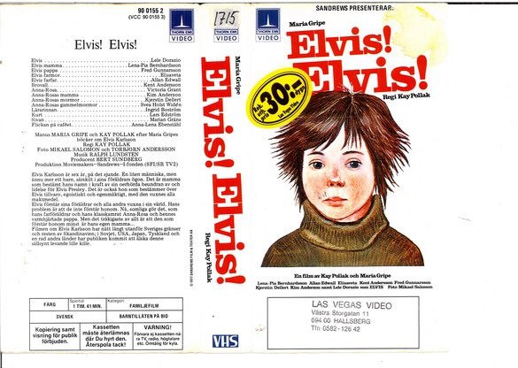 ELVIS ELVIS(Vhs-Omslag)