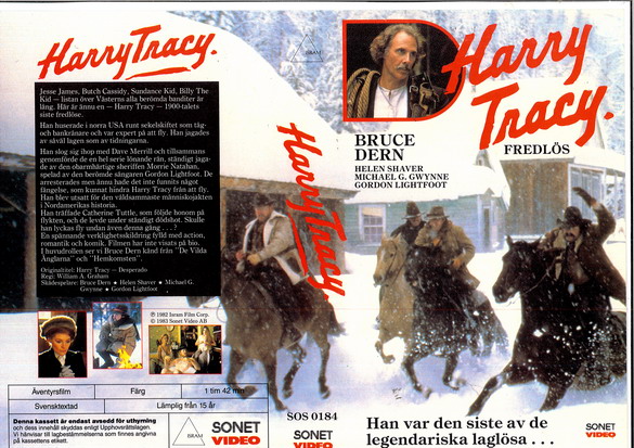 HARRY TRACY(vhs-omslag)