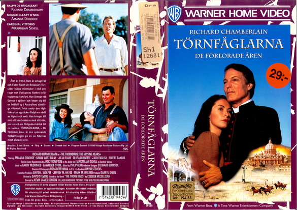 TÖRNFÅGLARNA DE FÖRLORADE ÅREN (vhs-omslag)