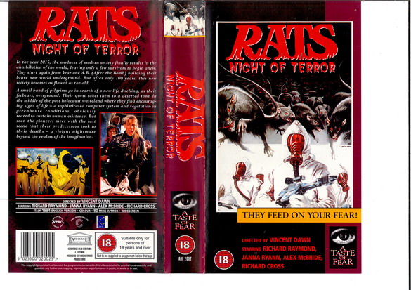 RATS - NIGHT OF TERROR (VHS)UK