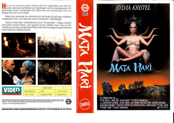 MATA HARI (vhs-omslag)
