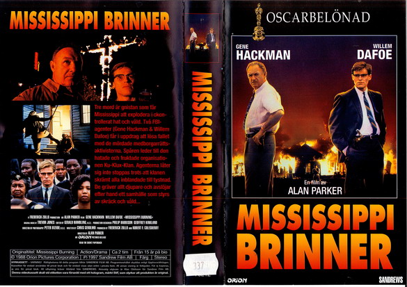 MISSISSIPPI BRINNER (vhs-omslag)