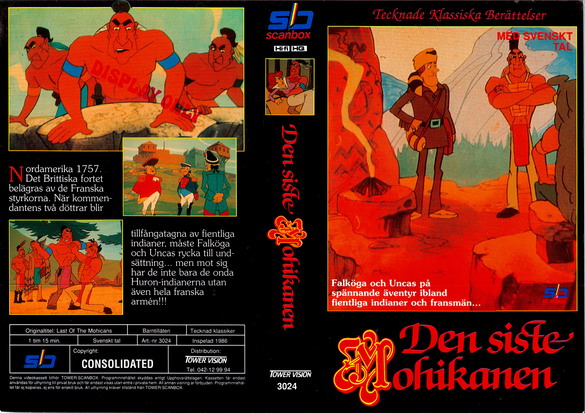 3024 Den Siste Mohikanen (VHS)