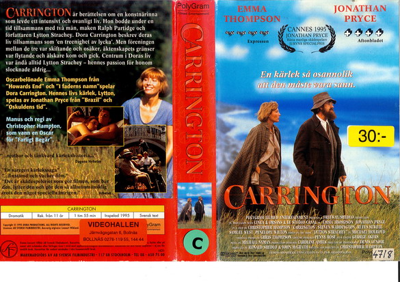 CARRINGTON (VHS)