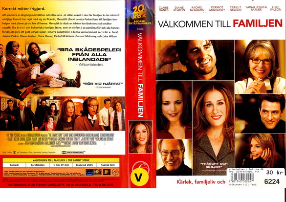 VÄLKOMMEN TILL FAMILJEN (VHS)