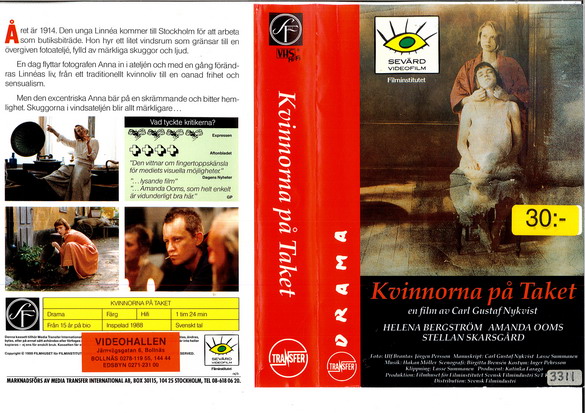 KVINNORNA PÅ TAKET (vhs-omslag)