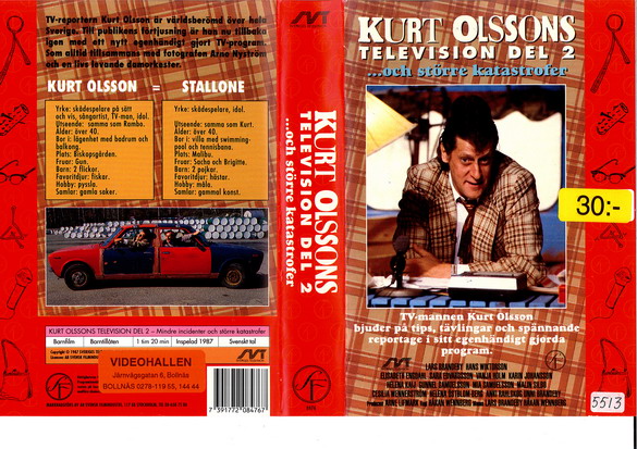 KURT OLSSONS TELEVISION DEL 2 (VHS)