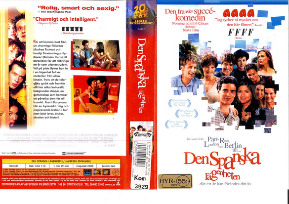 DEN SPANSKA LÄGENHETEN (VHS)