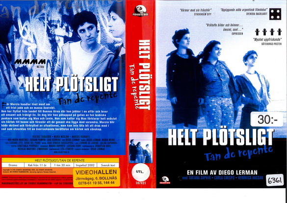 HELT PLÖTSLIGT (VHS)