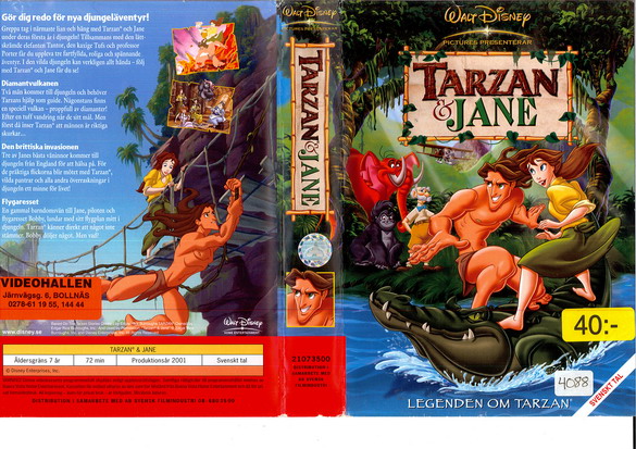 TARZAN & JANE (VHS)
