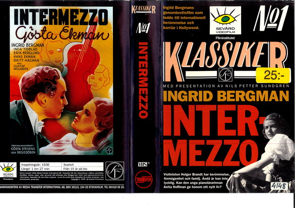 INTERMEZZO (VHS)