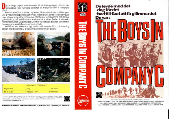 BOYS IN COMPANY C (vhs-omslag)