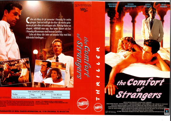 COMFORT OF STRANGERS (vhs)
