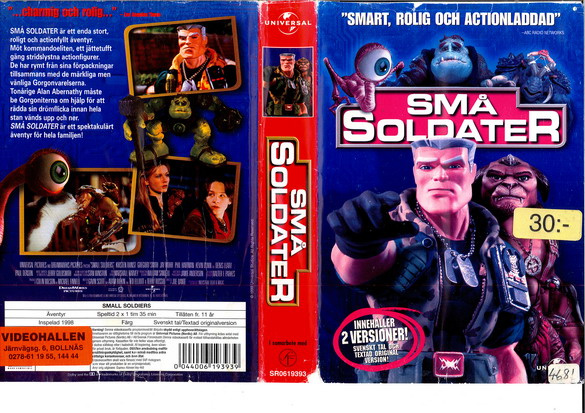 SMÅ SOLDATER (vhs-omslag)