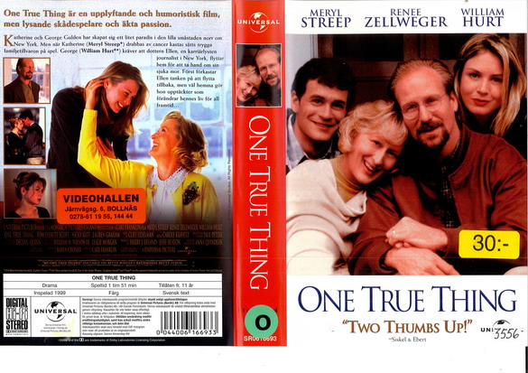 ONE TRUE THING (VHS)