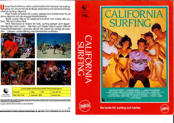 CALIFORNIA SURFING (vhs-omslag)