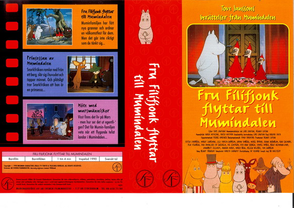 MUMIN - FRU FILIFJONK FLYTTAR TILL MUMINDALEN (vhs-omslag)