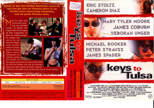 KEYS TO TULSA (vhs-omslag)