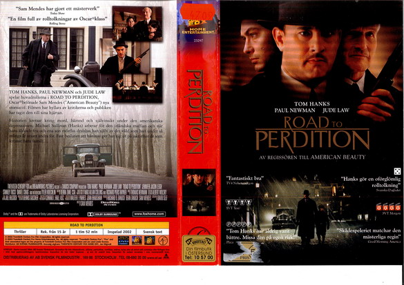 ROAD TO PERDITION (vhs-omslag)