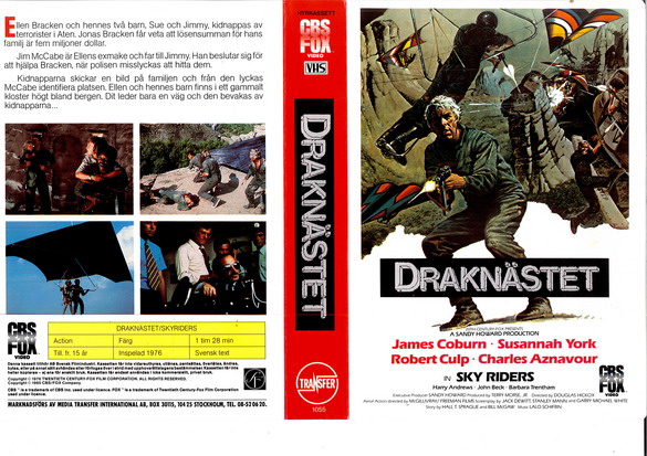 DRAKNÄSTET (vhs-omslag)