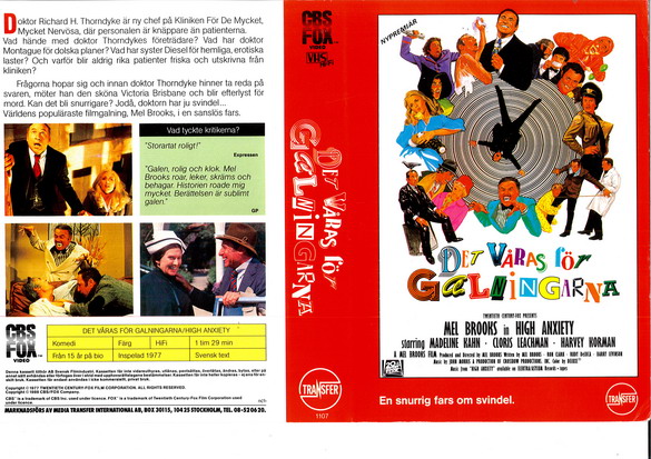 DET VÅRAS FÖR GALNINGARNA (vhs-omslag)