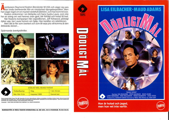 DÖDLIGT MÅL (vhs-omslag)