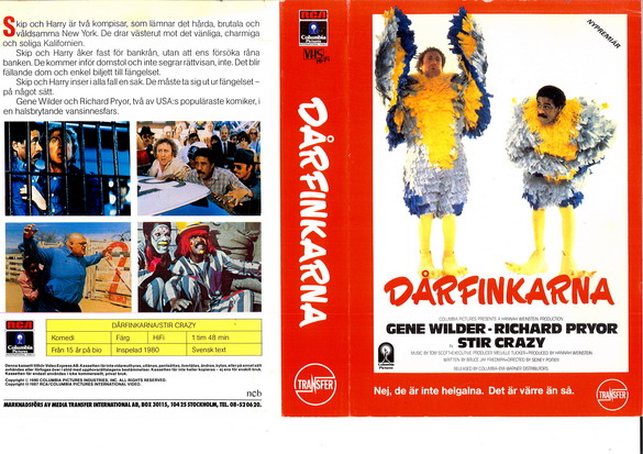 DÅRFINKARNA (vhs-omslag)