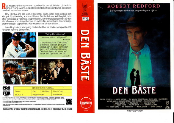 DEN BÄSTE (vhs-omslag)