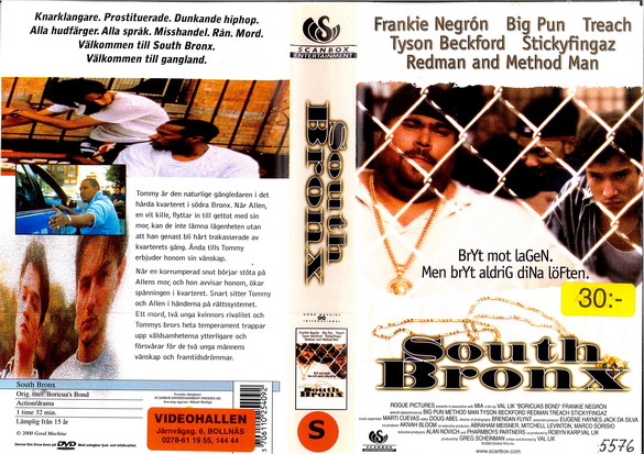 SOUTH BRONX (vhs-omslag)