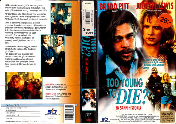 8236 TOO YOUNG TO DIE ? (VHS)