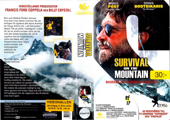 SURVIVAL ON THE MOUNTAIN (vhs-omslag)